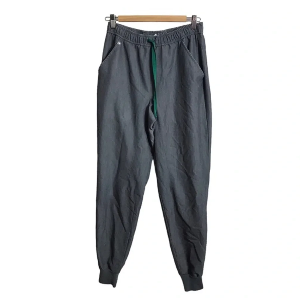 FIGS Small Mens Tansen Jogger Scrub Pants in‎ Graphite Gray Medical Hospital